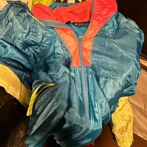 90’s
 Columbia Radial Sleeve Jacket Windbreaker
Neon Color Block men’s xl